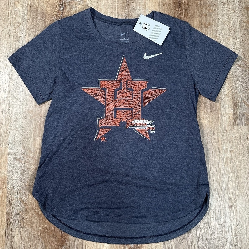 Houston Astros Women's T Shirt M Nike Short Sleeve